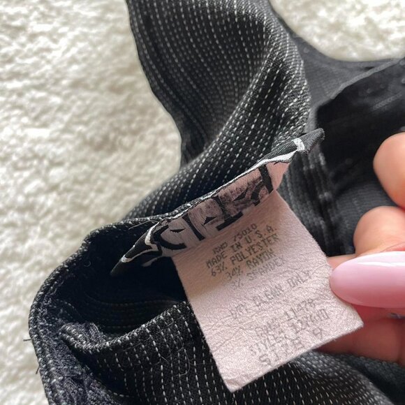 Vintage 90s Pinstripe Sleeveless Top - Picture 3 of 6